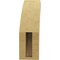 Ekena Millwork 3-inch W x 10-inch D x 10-inch H Thorton Rough Cedar Woodgrain TimberThane Knee Brace, Primed BRCUR03X10X10THRRCPR - alternate 2